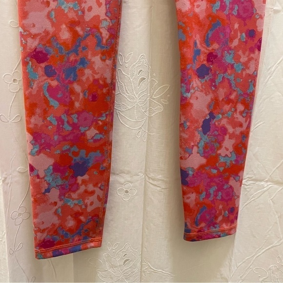Daily Practice Anthropologie Liana High Rise Printed Leggings Pink Size small - Picture 5 of 11
